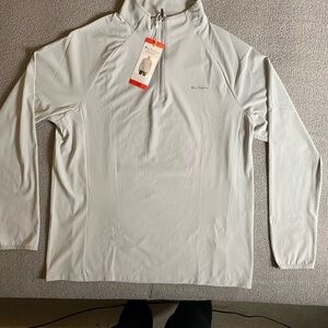 Ben Sherman Light Gray Quarter-Zip Sports Performance Pullover